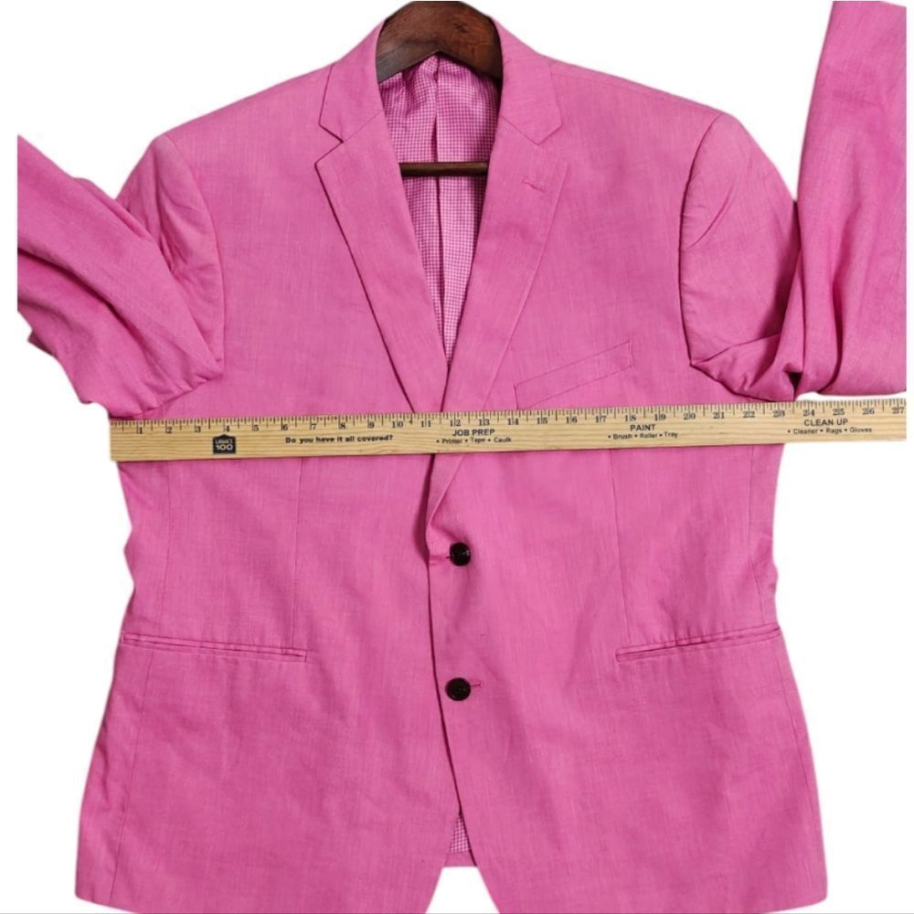 Saddlebred Vibrant Pink Sport Coat Blazer Suit Jacket 46S - Picture 6 of 10
